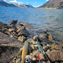 Kan vere eit bilete av fishing og fishing rod